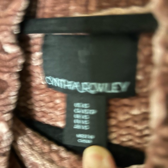 Cynthia Rowley Chenille Turtleneck Sweater - Burgandy rust - Picture 3 of 3